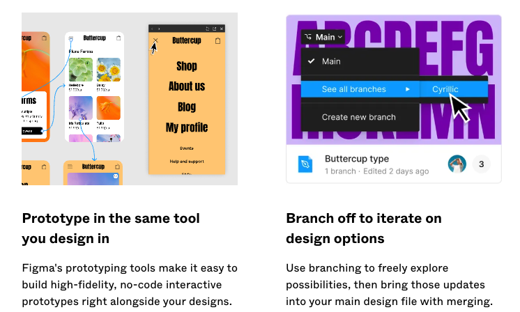 Figma landing leafage   features section