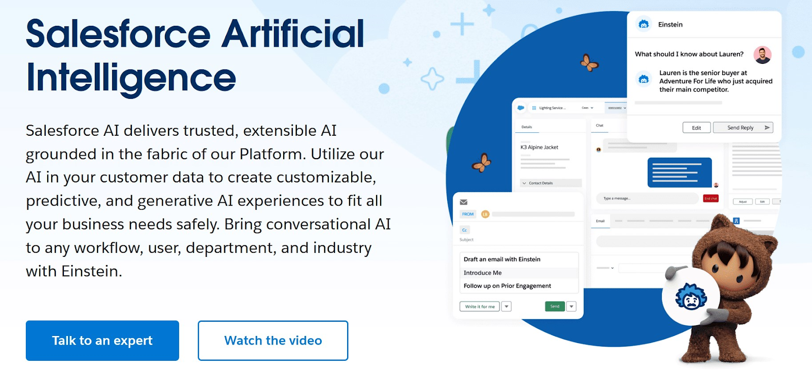 "Salesforce Artificial Intelligence" landing page