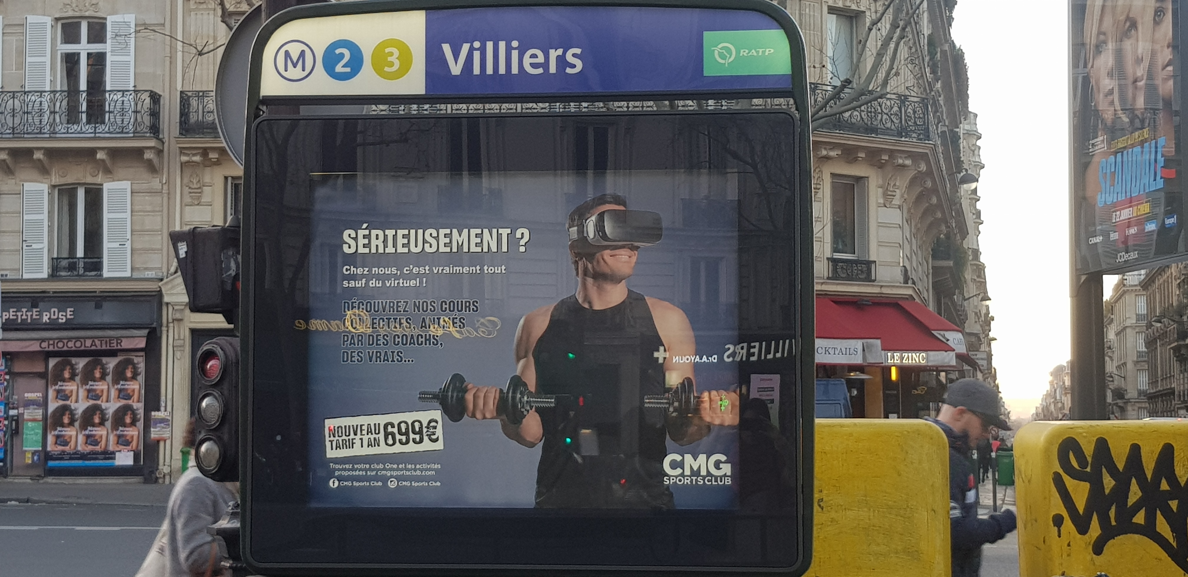 Photo de la publicité du Club Med Gym Ici c'est tout sauf virtuel