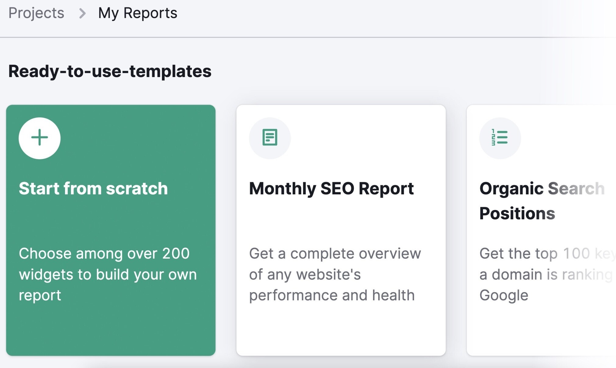 my reports templates