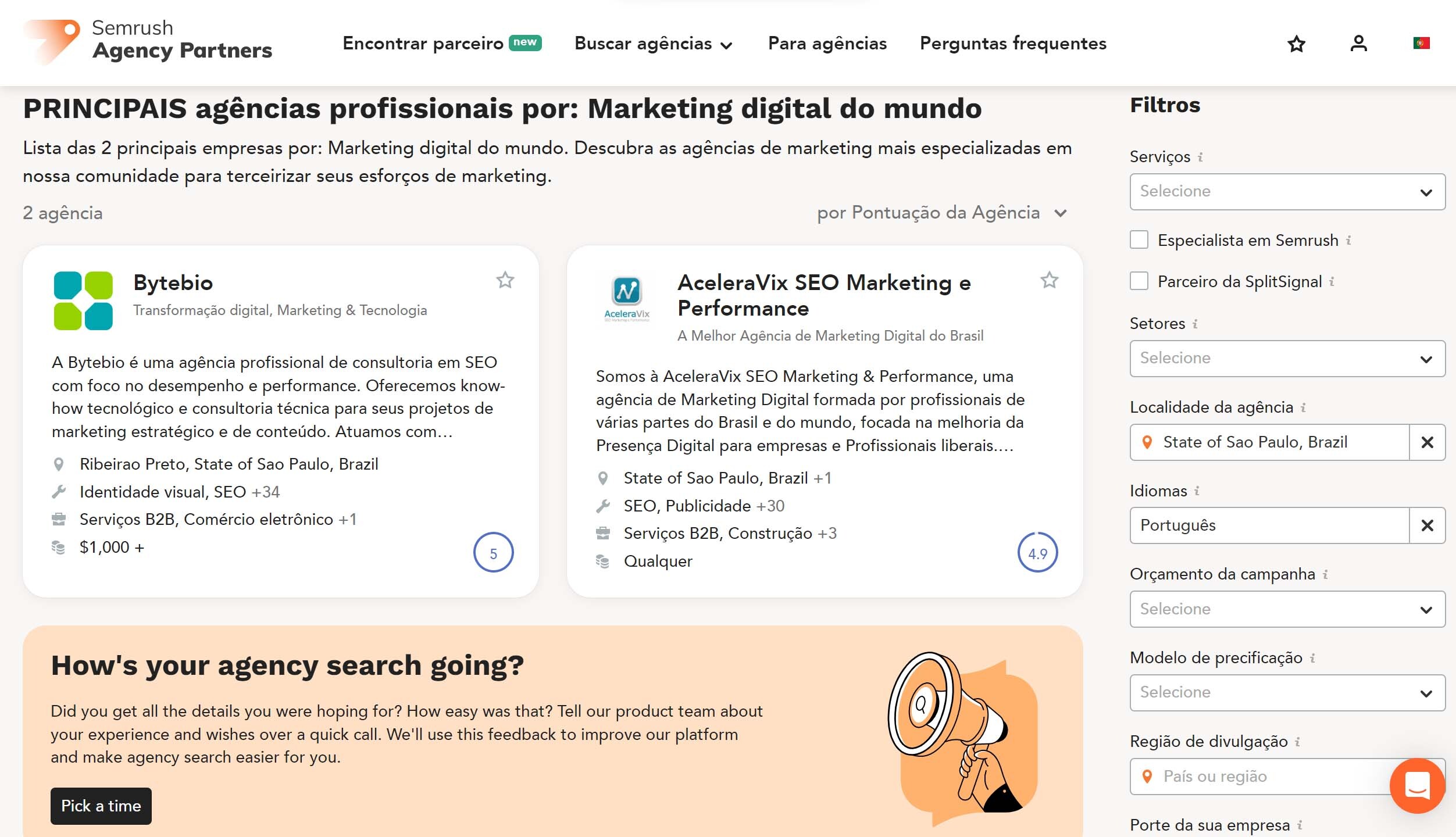 como vender serviços de SEO 3 semrush agency partners