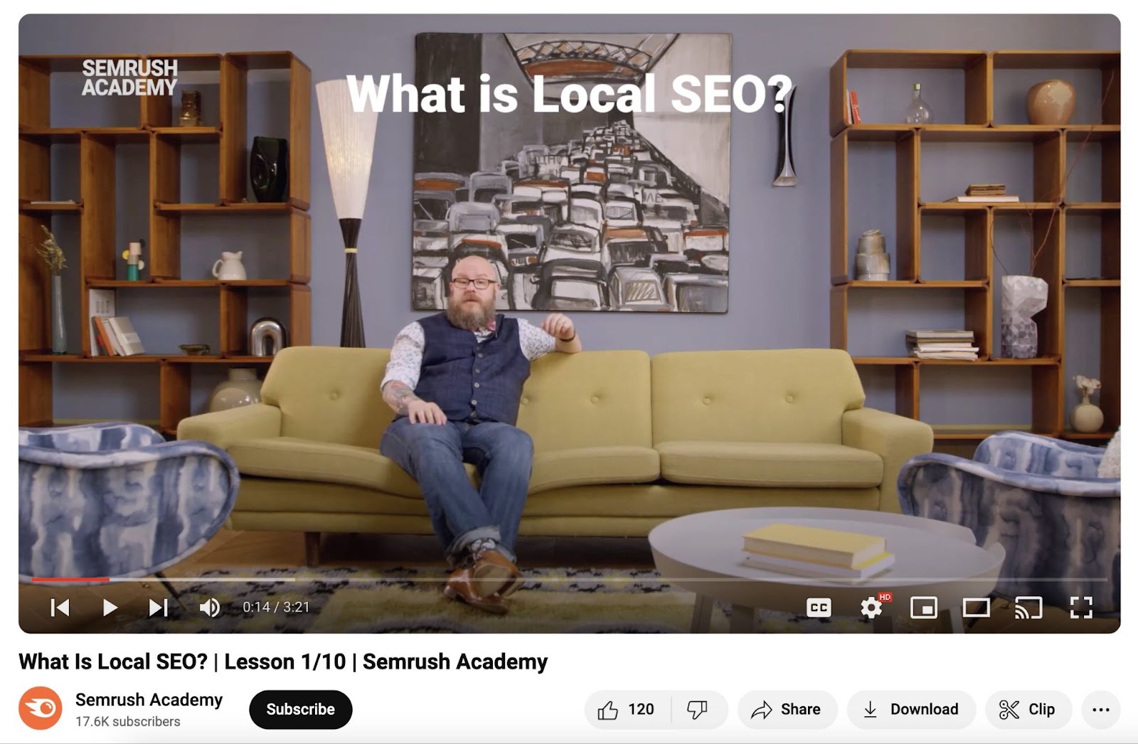 A screenshot from Semrush's "What is Local SEO" YouTube video