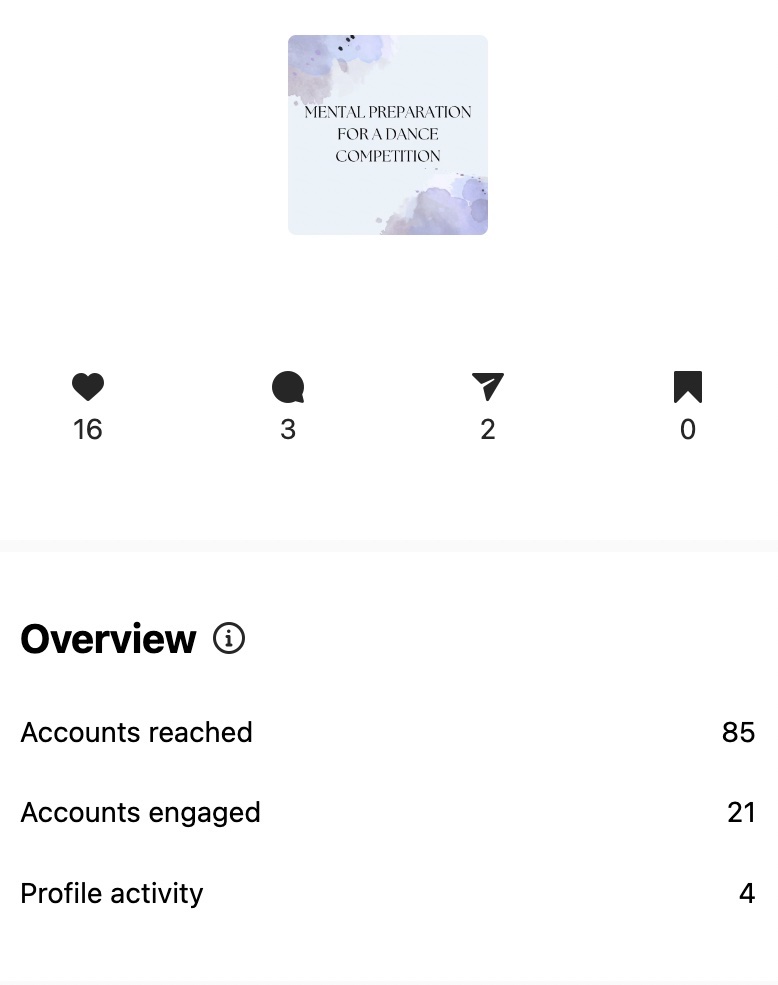 Posts metrics connected  Instagram desktop