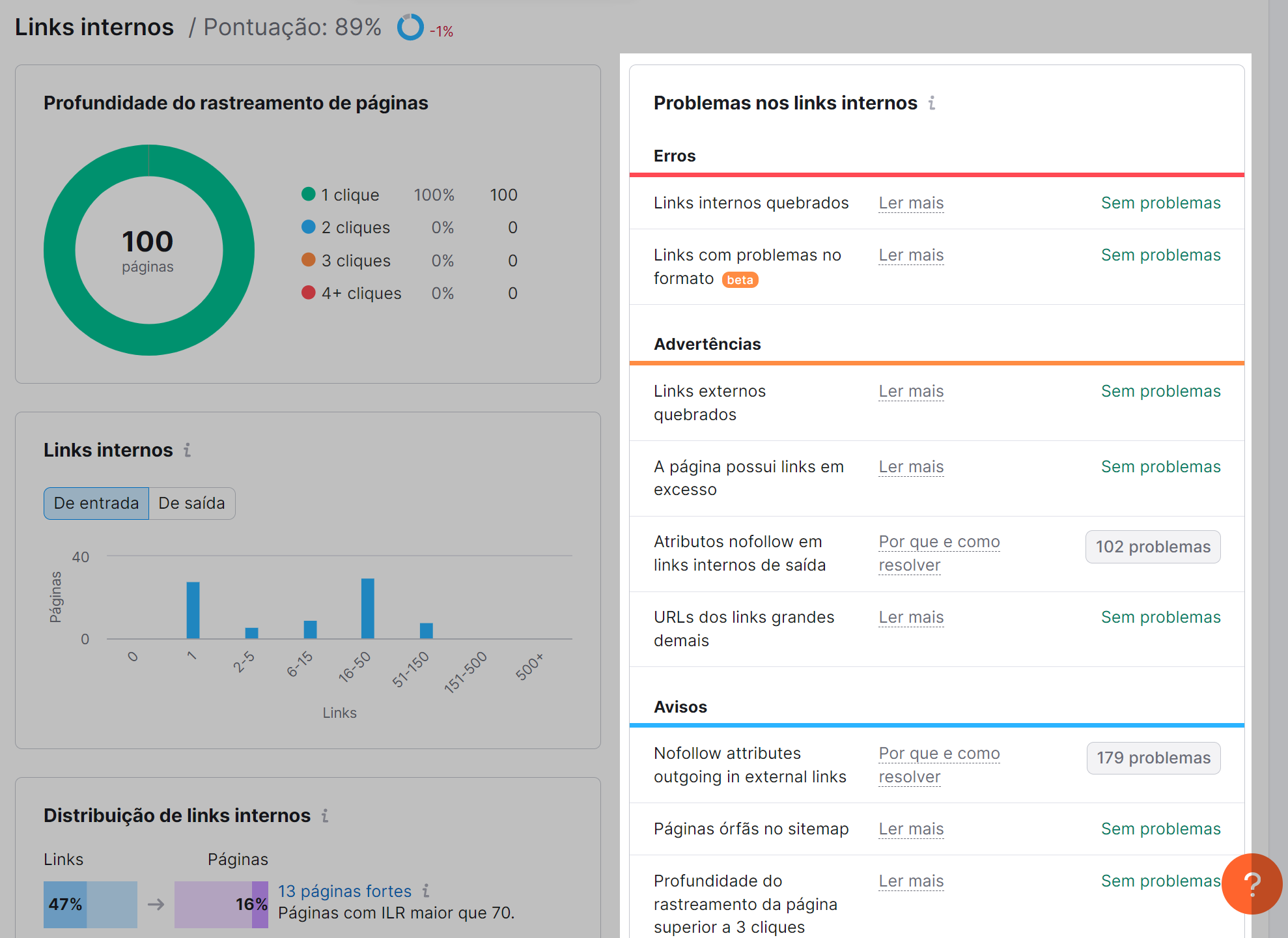 o que é e como fazer com que seu site seja indexado 20 detalhes do relatório de links internos