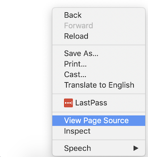 how to see a page source