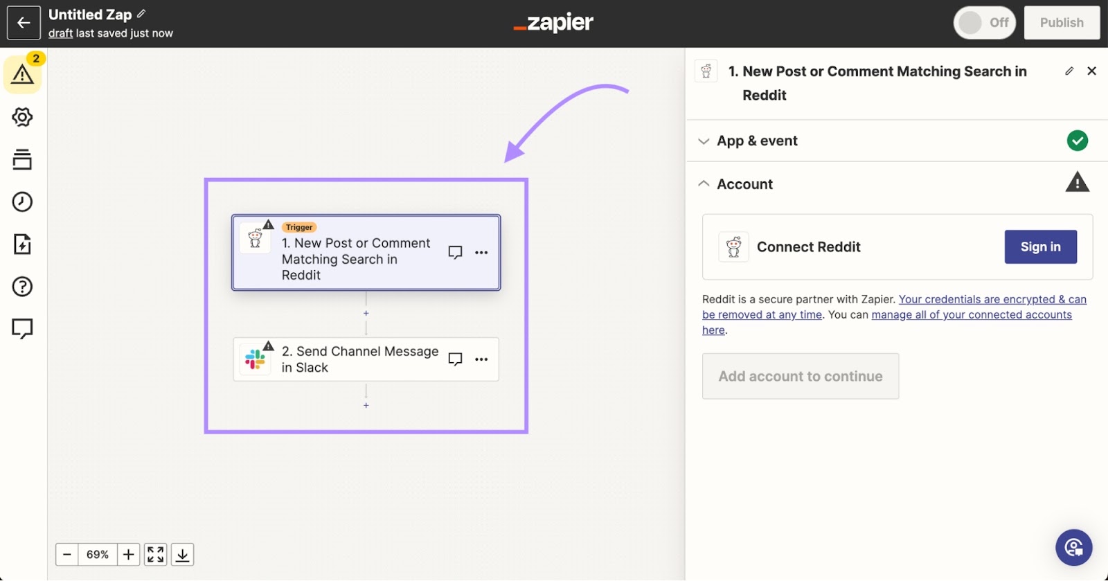 Crear un zap desde cero