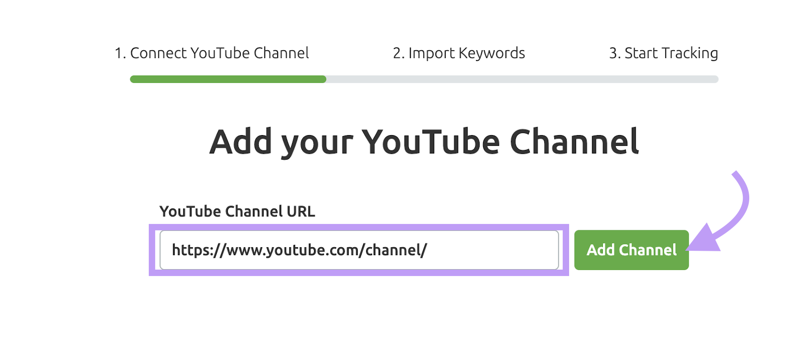 Connect your YouTube channel to Rank Tracker for YouTube tool