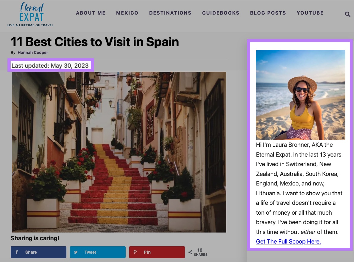 Eternal Expat blog on "11 Best Cities to Visit in Spain"