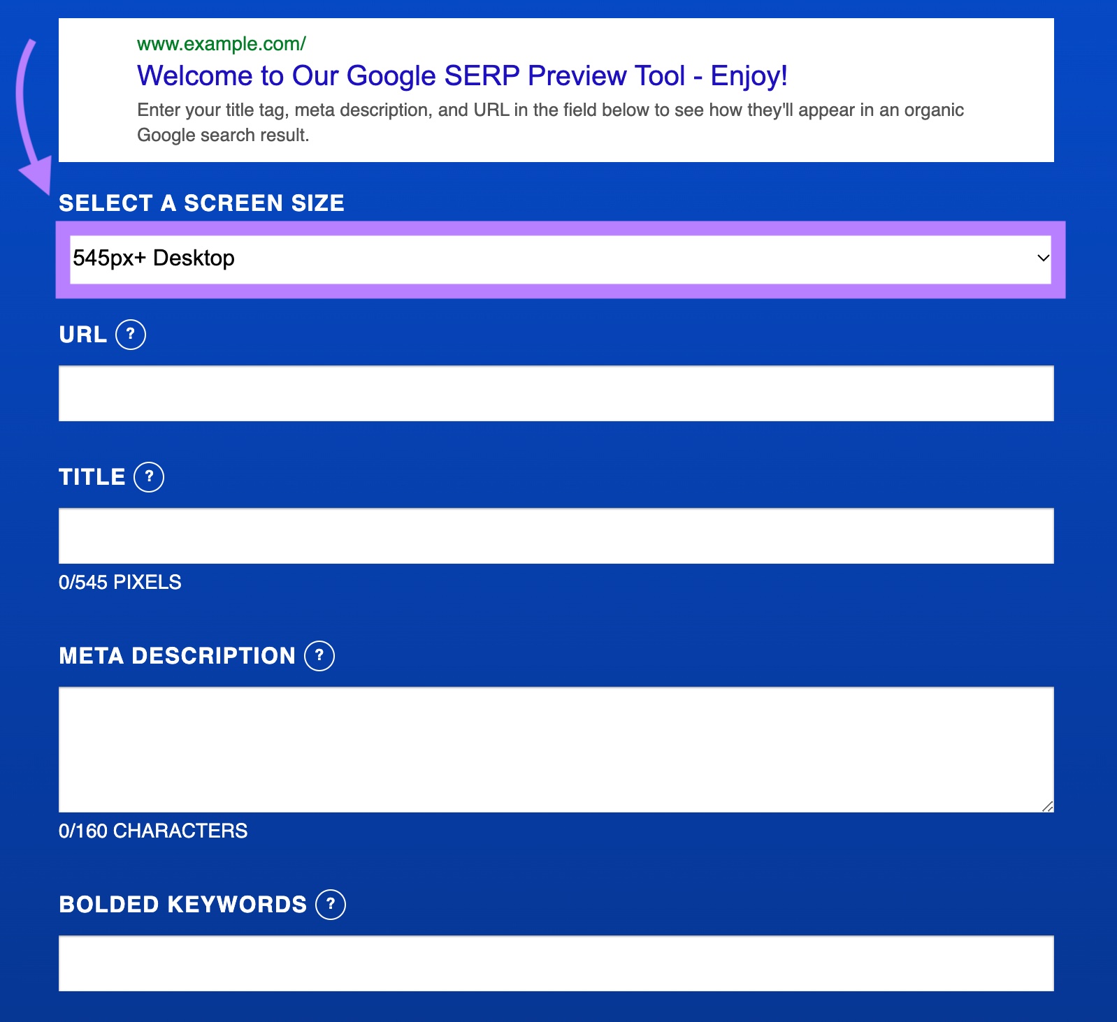A preview shown in Portent’s SERP Preview Tool