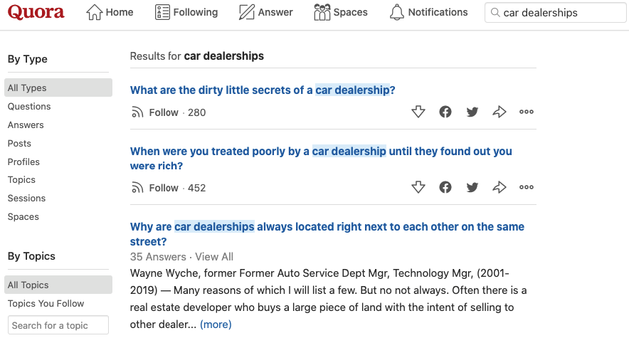 quora audience research