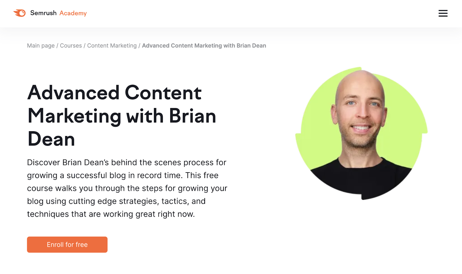 Advanced Content Marketing with Brian Dean