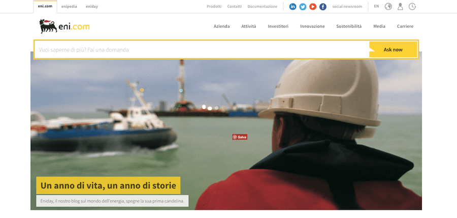 Case study: il restyling del sito di Eni