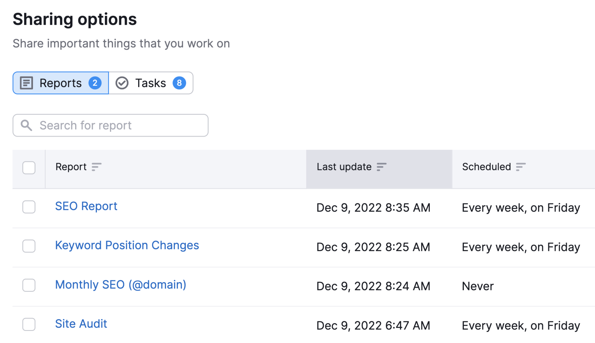 crm client portal sharing options