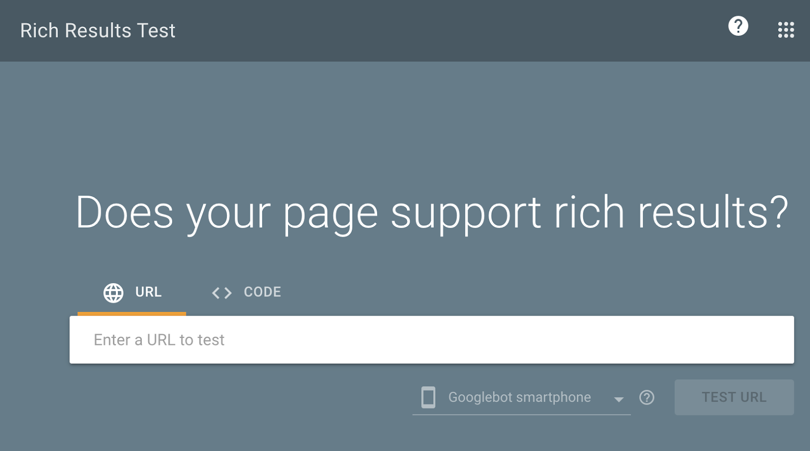 Google’s Rich Results Test tool