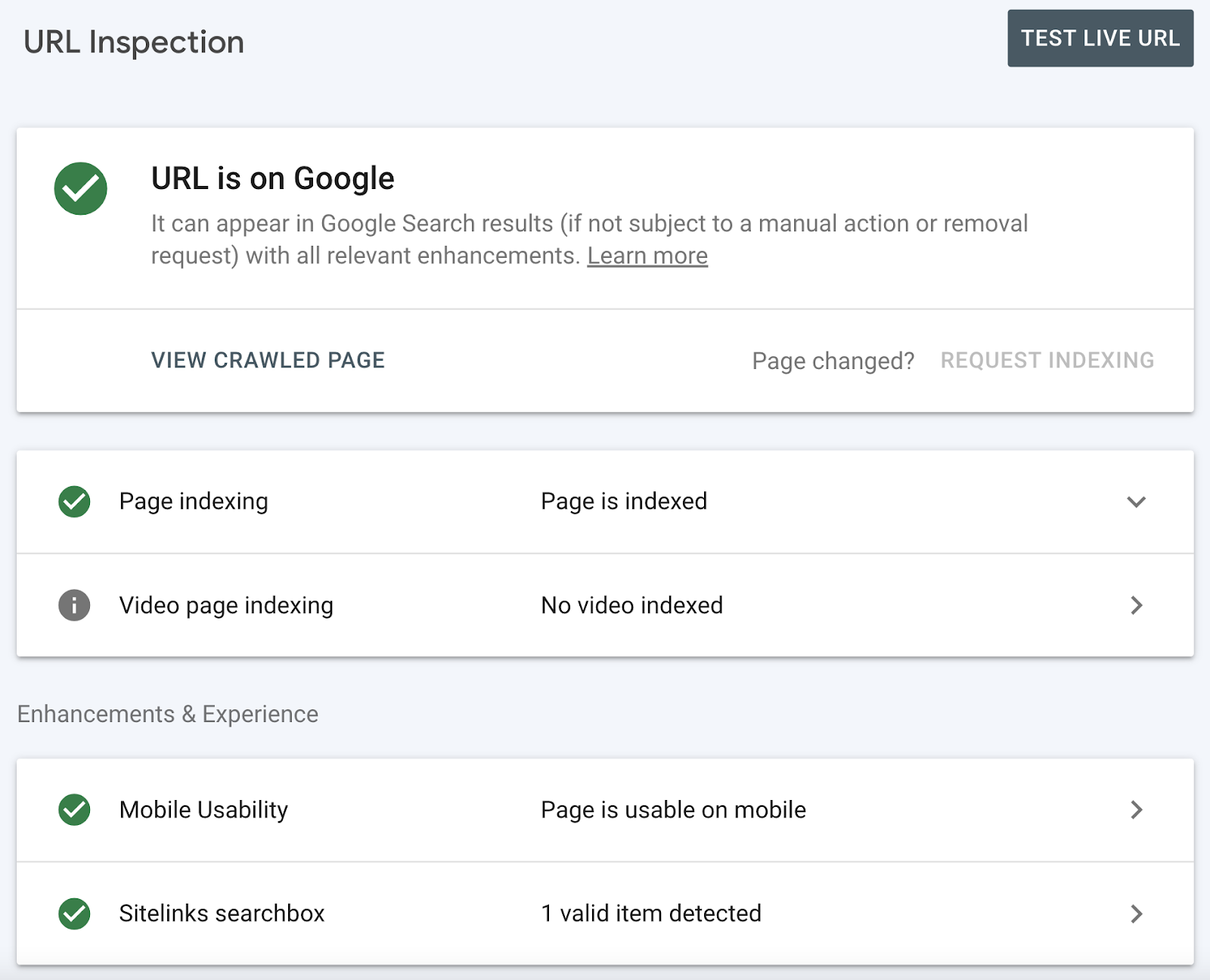 use Google Search Console to identify page experience issues