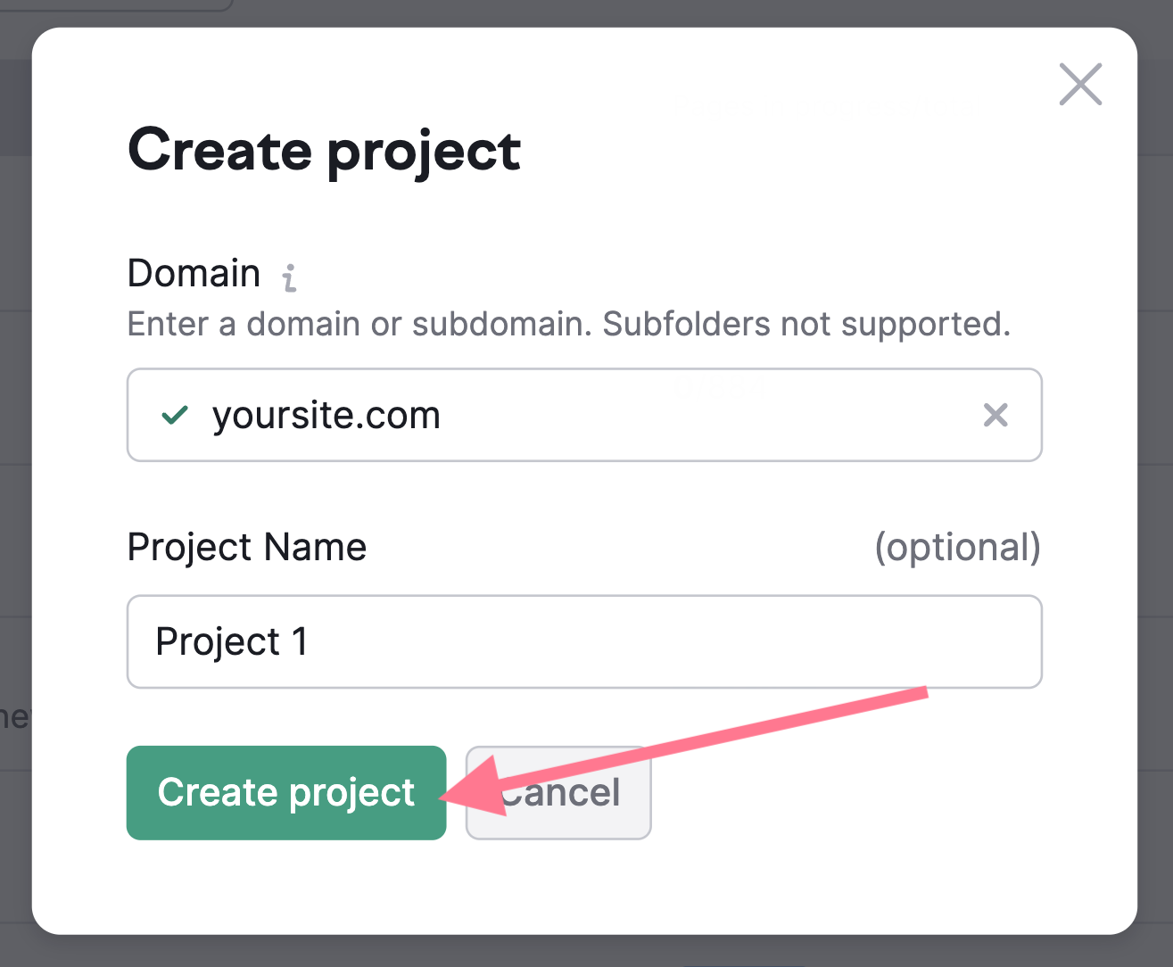 Create project box