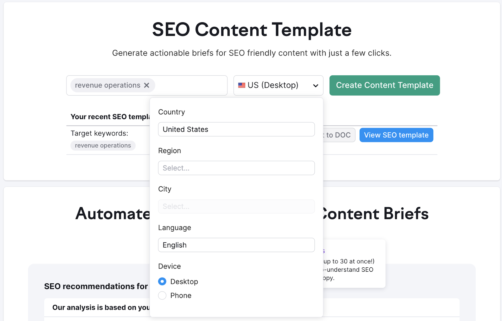 Encontre o tamanho ideal da postagem do blog - SEO Content Template