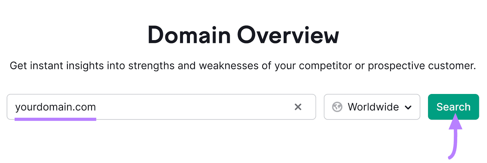 Domain Overview tool