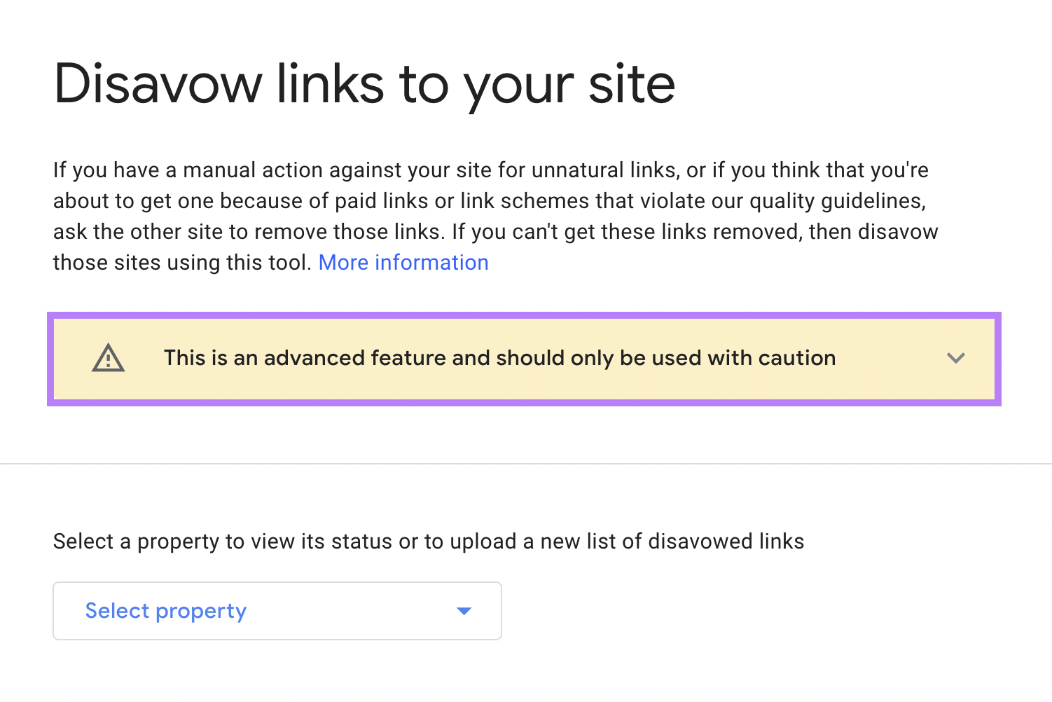 Google's guidance on disavowing links to your site