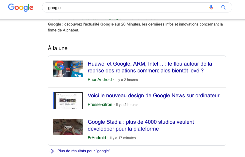 Quand on tape Google dans Google (bis)