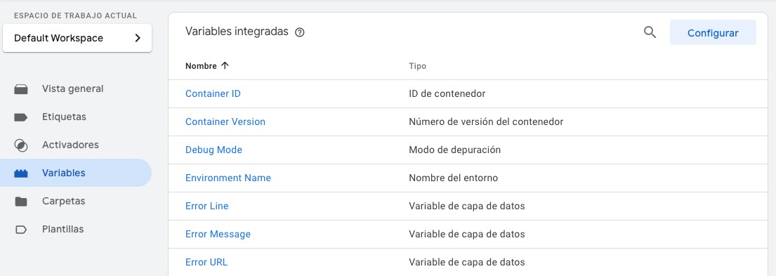 Añadir variable a una etiqueta en GTM