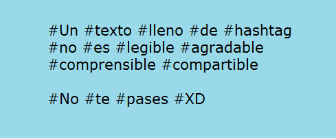 Cómo crear un hashtag-abuso de hashtags