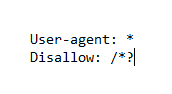 Visual of user agent disallow wildcards