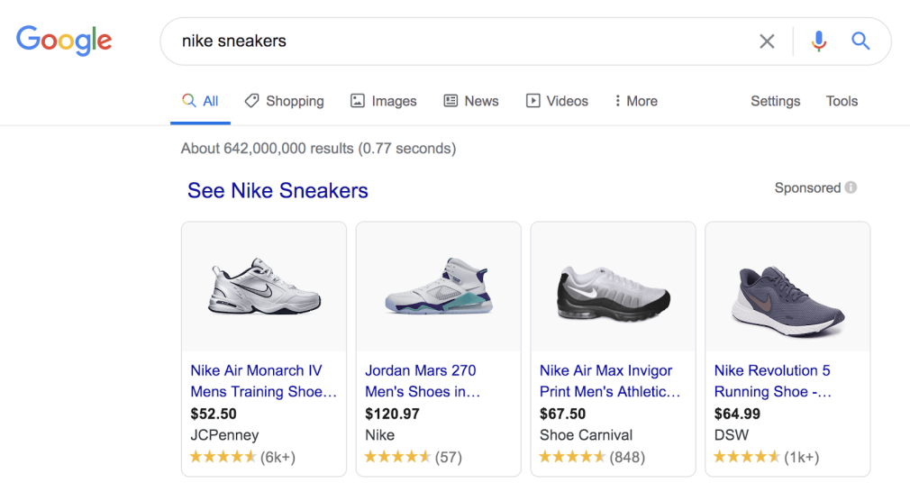 Google shopping ads