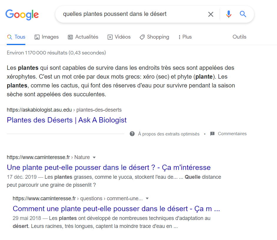 Une plante peut-elle pousser dans le désert ? - Ça m'intéresse