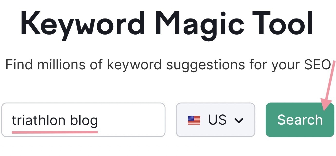 Keyword Magic Tool