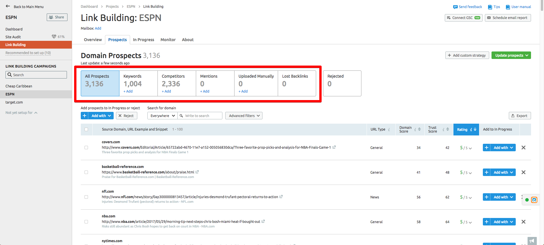 Link Building Tool
