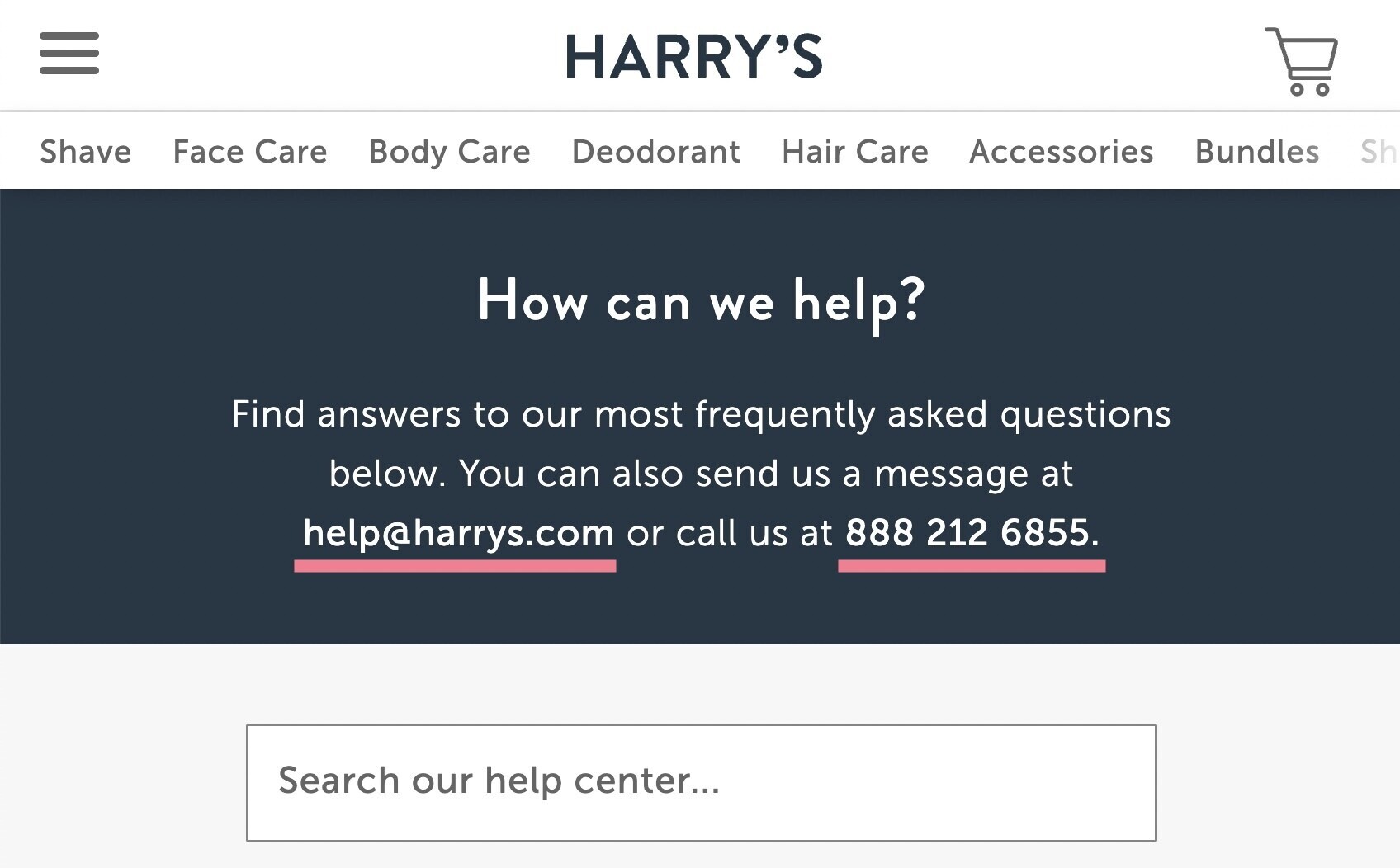 harrys faq