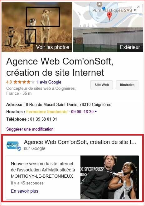 Google post