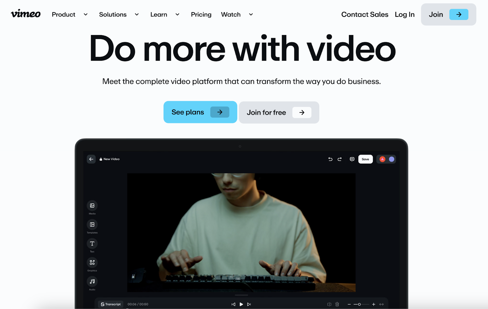 vimeo homepage