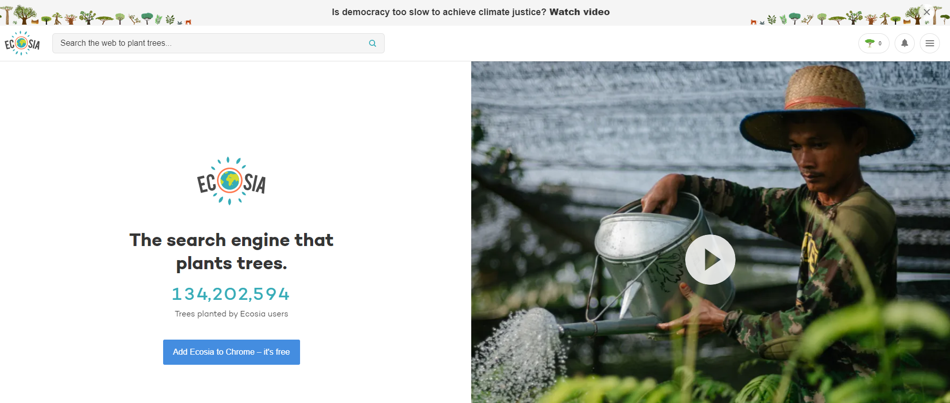 Os 10 principais motores de busca 11 home ecosia