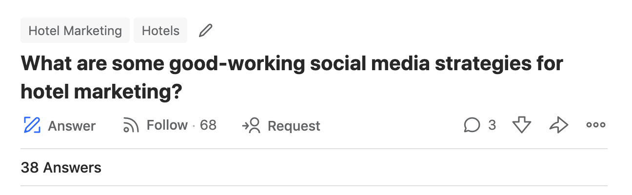 quora question