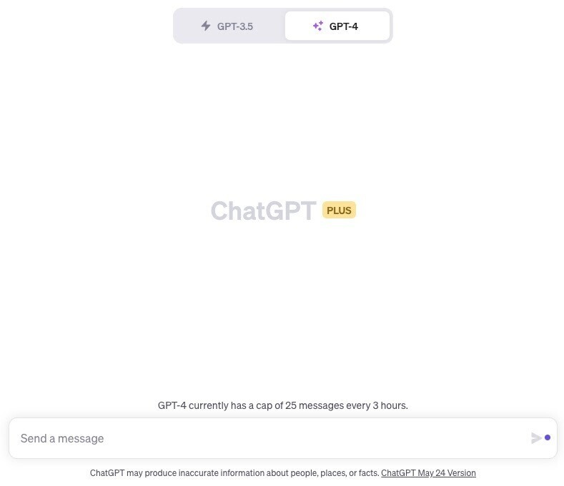 The ChatGPT Plus web app