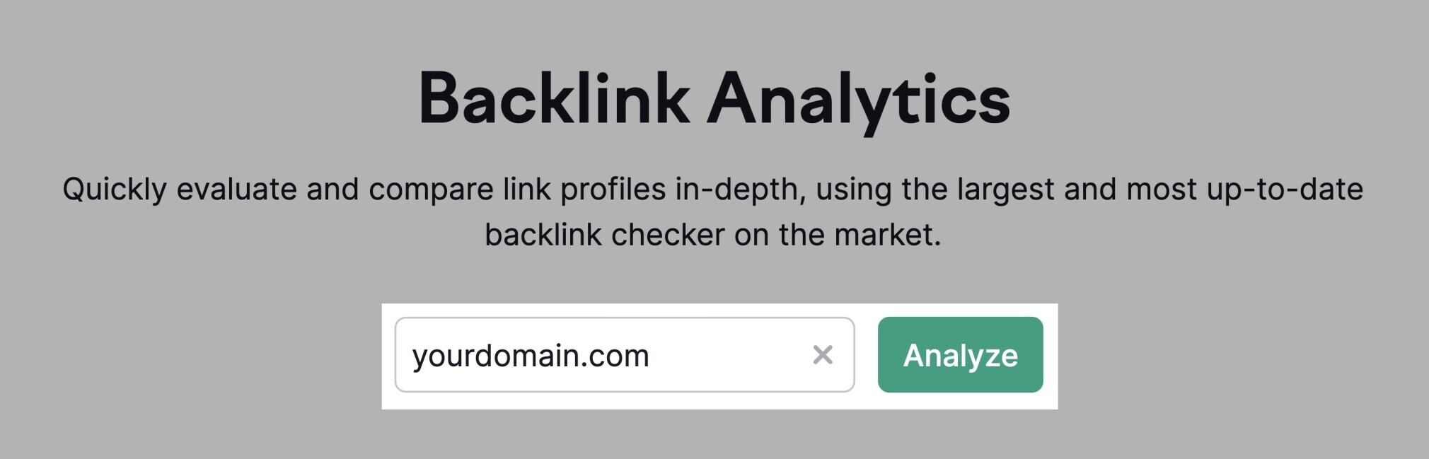 backlink analytics tool