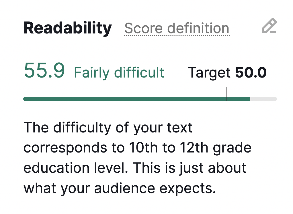 readability score definition