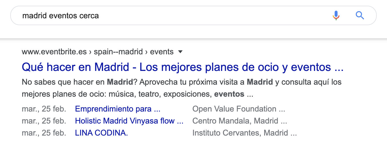 Qué es Schema - Marcado de eventos
