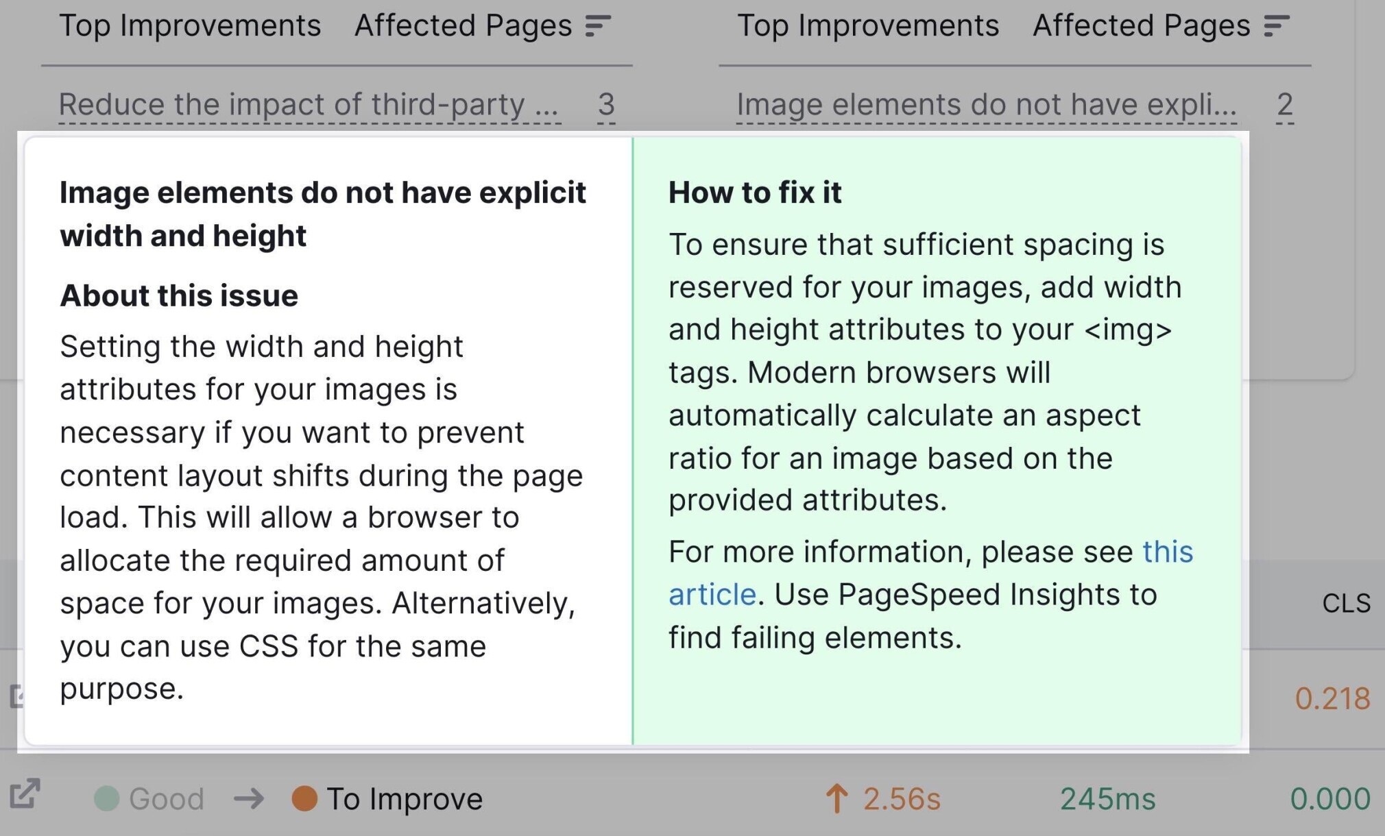 core web vitals-how to fix