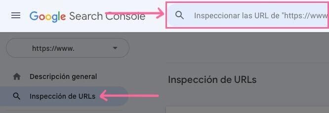 Herramienta inspección de URL