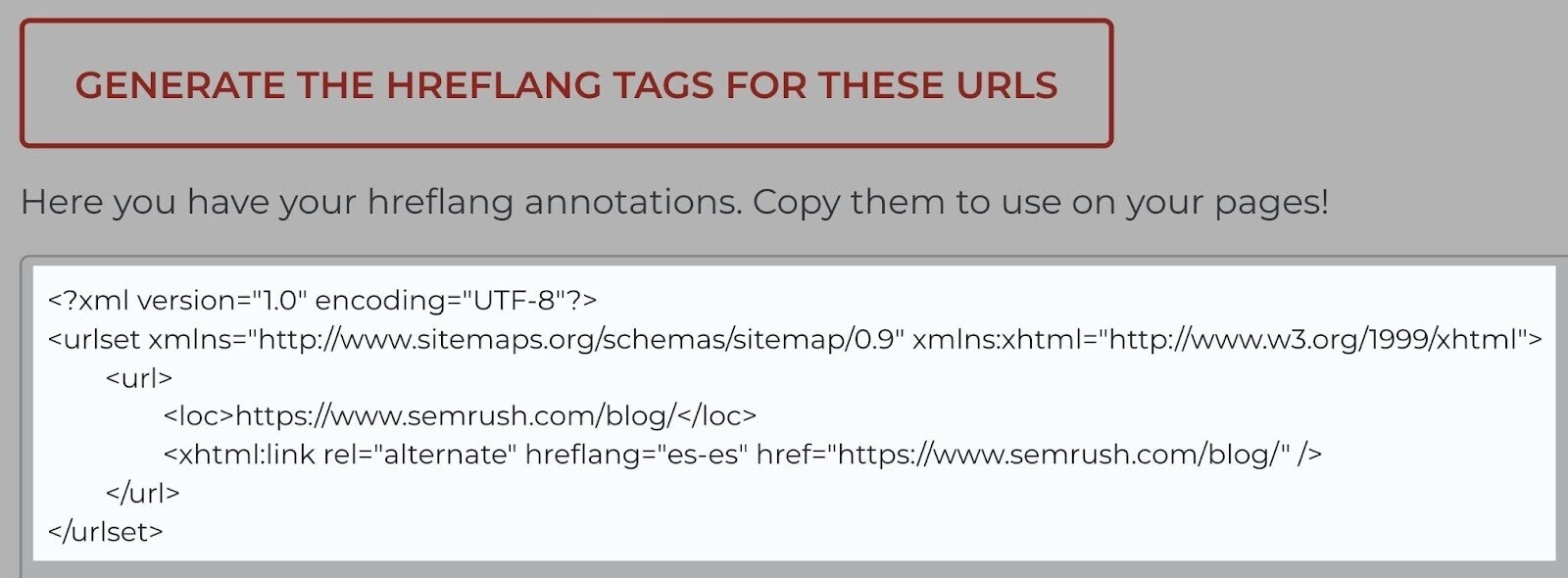 add hreflang tags in your XML sitemap
