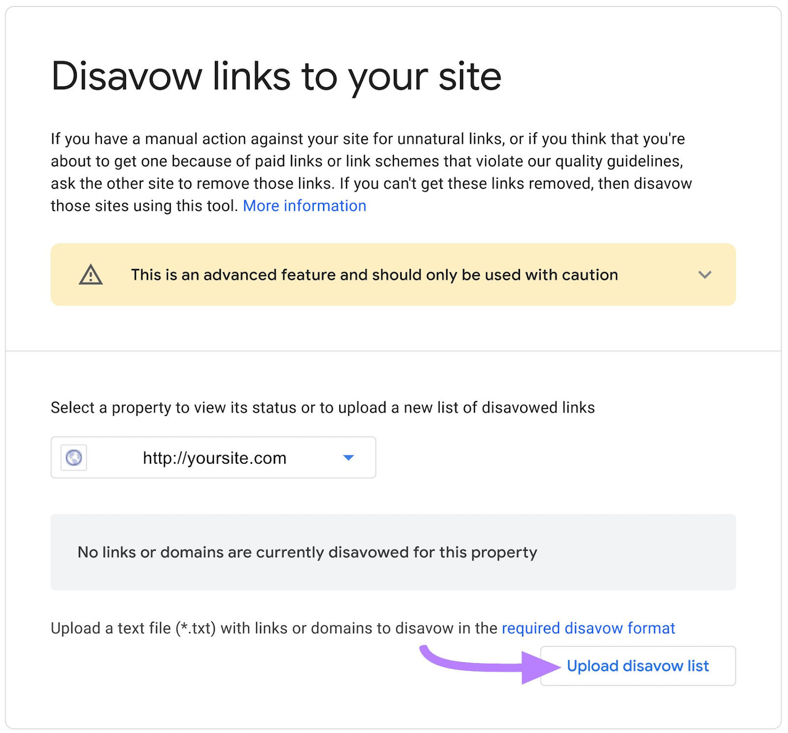 Google Disavow Tool