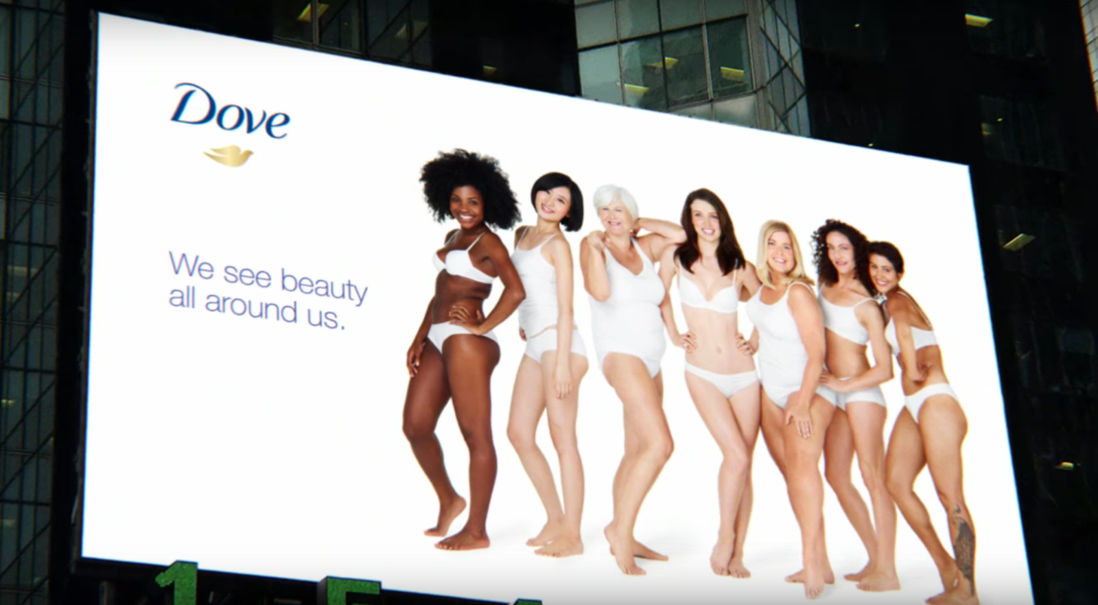 Dove's "Real Beauty" campaign billboard