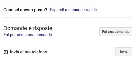 Fai per primo una domanda su Google My Business