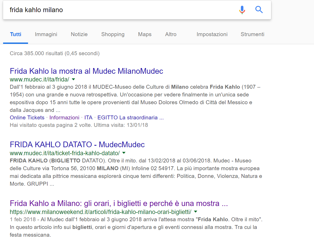 seo per giornalisti: risultati posizionamento articoli