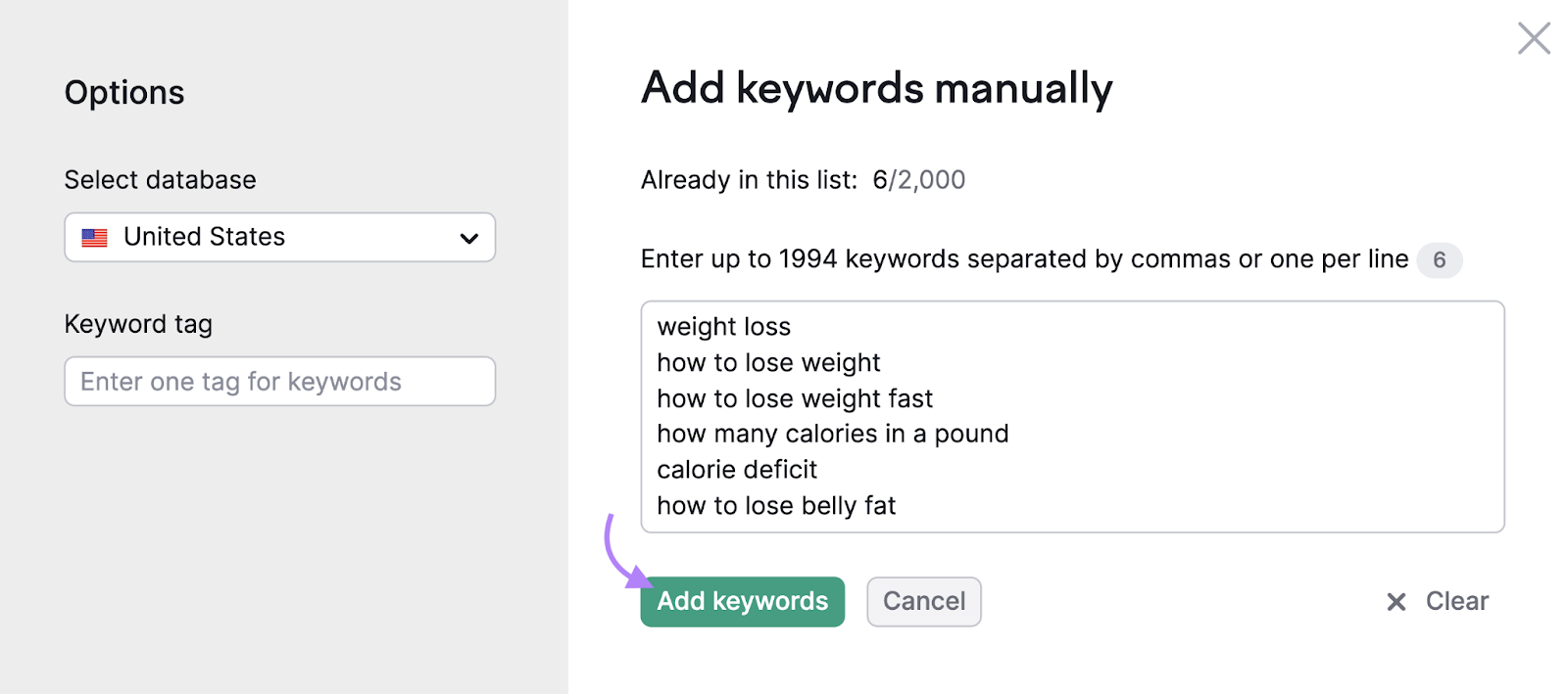 related keywords specified  arsenic  however  to suffer  value   accelerated  and calorie shortage  added to keyword manager