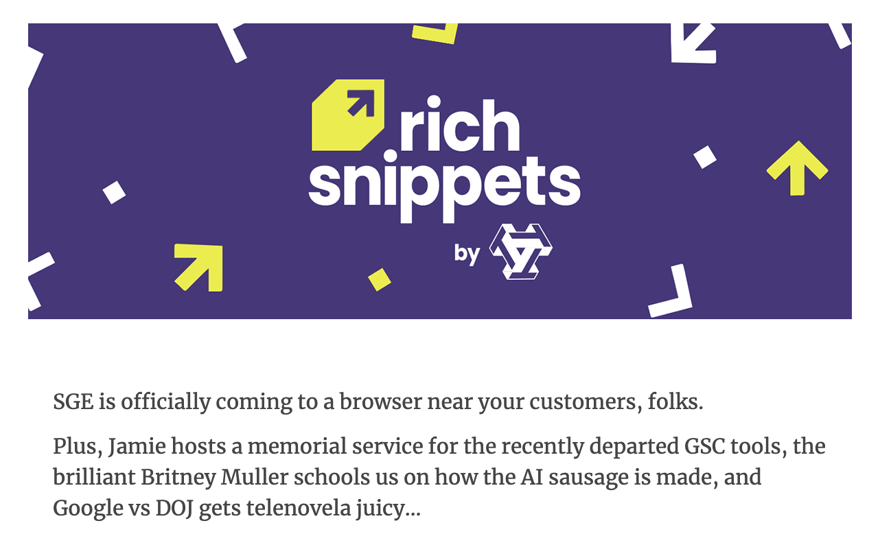 Rich Snippets's newsletter