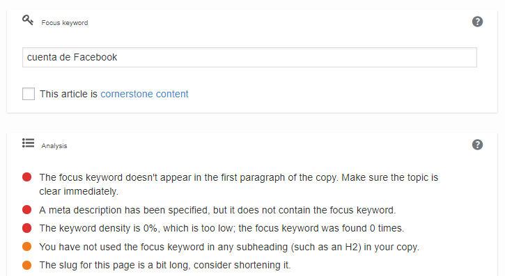 Pérdida de posicionamiento en Google - Ejemplo del plugin de palabras claves en Wordpress.